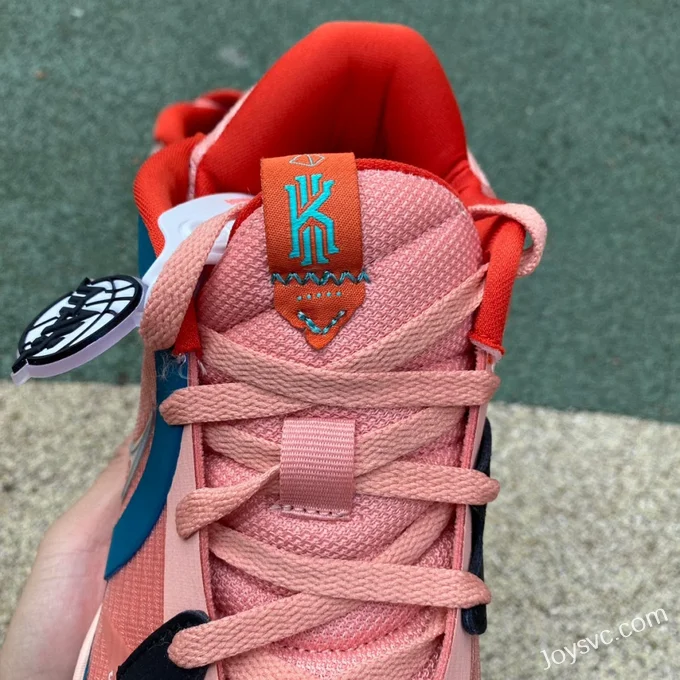 Nike Kyrie 5 Low White Pink Green Basketball Shoes DJ6012-800