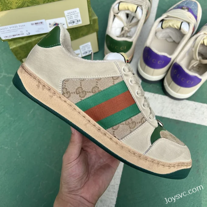 GUCCI Distressed Green Tail Sneakers in Sizes 35-45