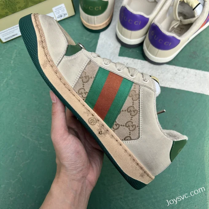 GUCCI Distressed Green Tail Sneakers in Sizes 35-45