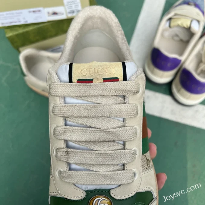 GUCCI Distressed Green Tail Sneakers in Sizes 35-45