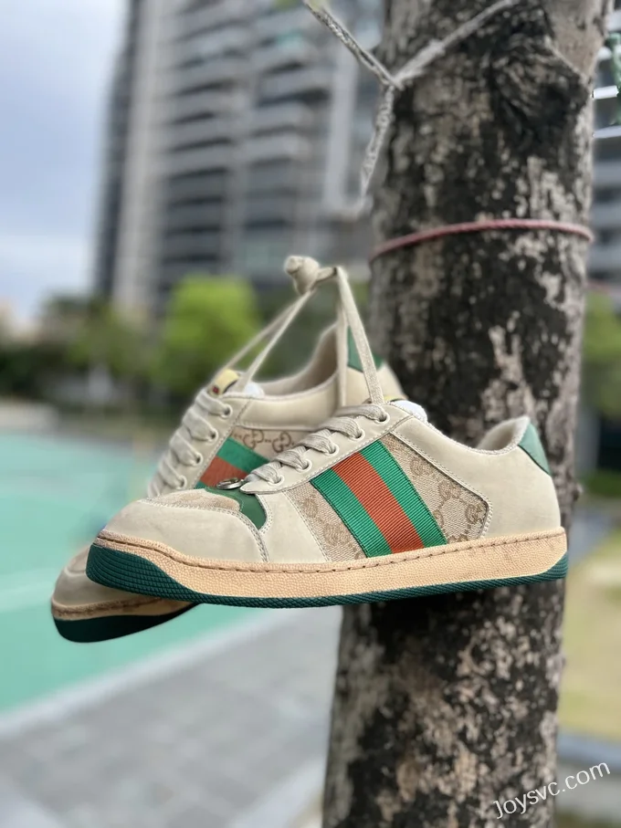 GUCCI Distressed Green Tail Sneakers in Sizes 35-45