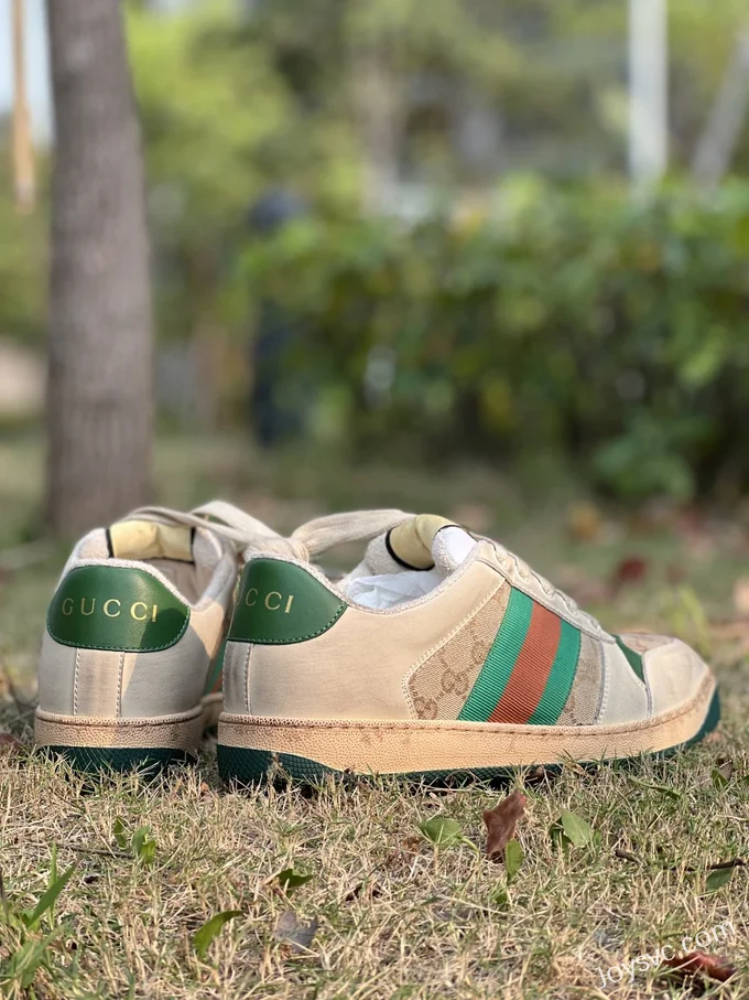 GUCCI Distressed Green Tail Sneakers in Sizes 35-45