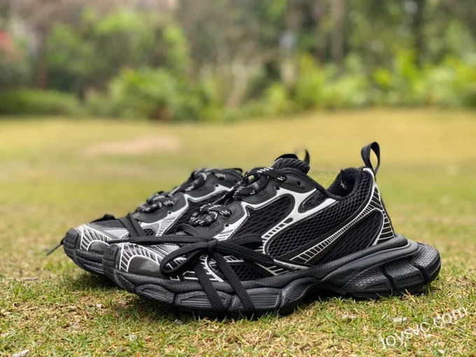 Balenciaga 3XL Black Silver New Version Vintage Dad Shoes 2023