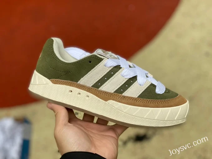 Adidas Human Made Green Brown Retro Sneakers HP9914