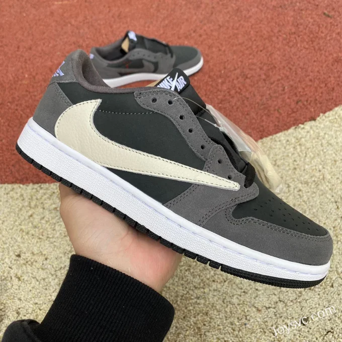 Travis Scott x Air Jordan 1 Low CQ4277-003 Carbon Grey Reverse Swoosh