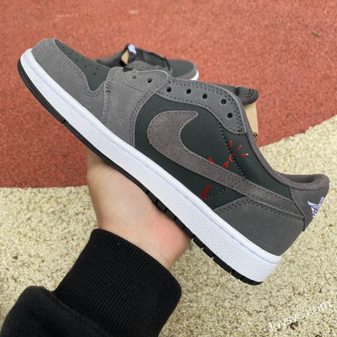 Travis Scott x Air Jordan 1 Low CQ4277-003 Carbon Grey Reverse Swoosh