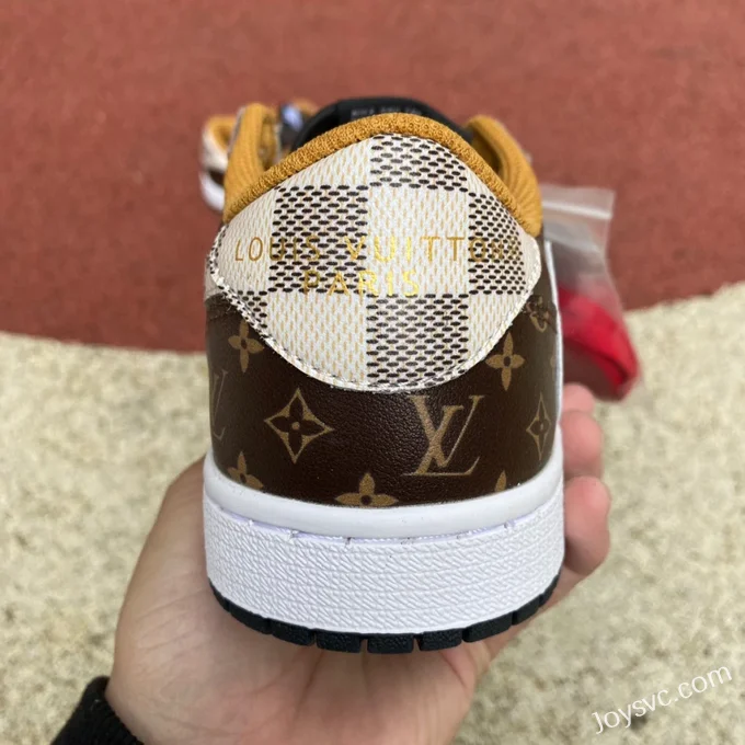 Travis Scott x Louis Vuitton x Air Jordan 1 Low DO7097 Brown Retro