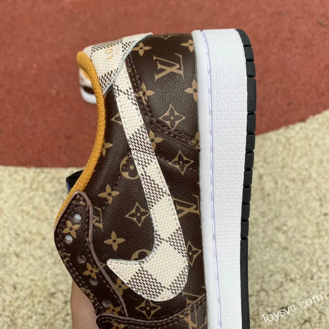 Travis Scott x Louis Vuitton x Air Jordan 1 Low DO7097 Brown Retro