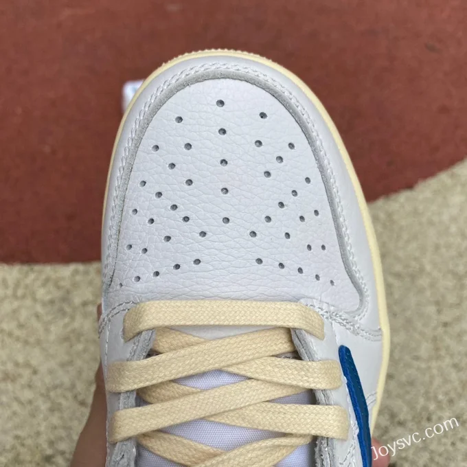 Travis Scott x Air Jordan 1 Low DO7097-100 White Blue Reverse Swoosh