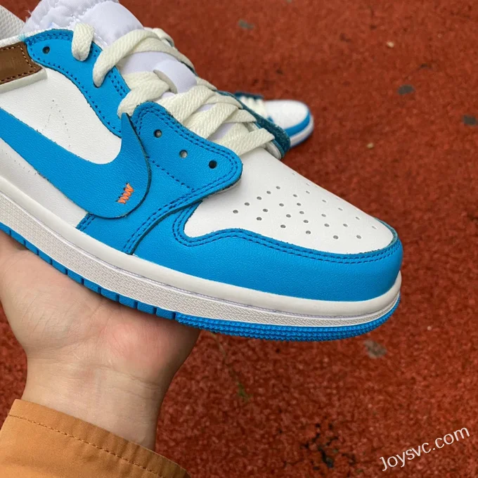 Air Jordan 1 x OFF-WHITE AQ0818-148 UNC Blue Low-Top