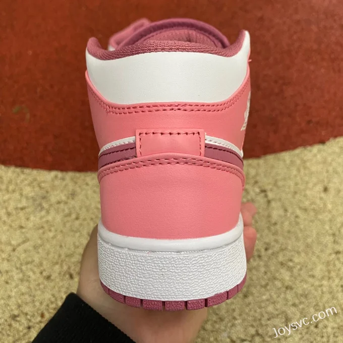 Air Jordan 1 Mid GS Pink White DQ8423-616