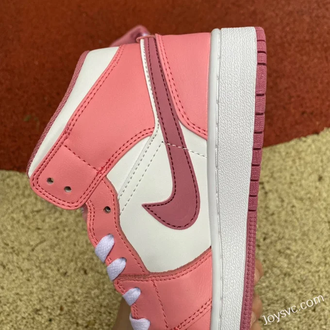 Air Jordan 1 Mid GS Pink White DQ8423-616