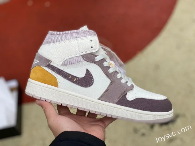 Air Jordan 1 Mid Craft White Brown DM9652-102