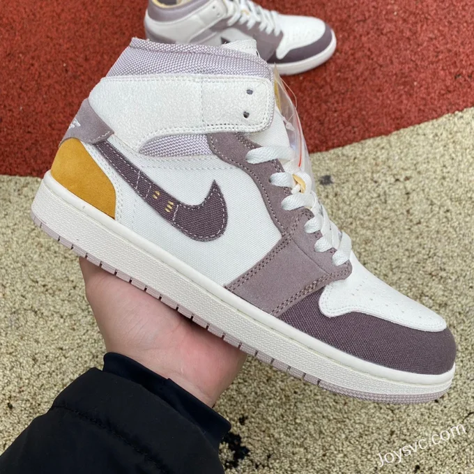 Air Jordan 1 Mid Craft White Brown DM9652-102