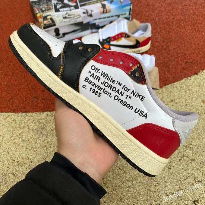 Air Jordan 1 x OFF-WHITE CZ0790-107 Black Toe Low