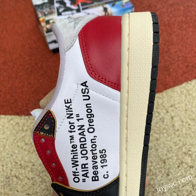 Air Jordan 1 x OFF-WHITE CZ0790-107 Black Toe Low