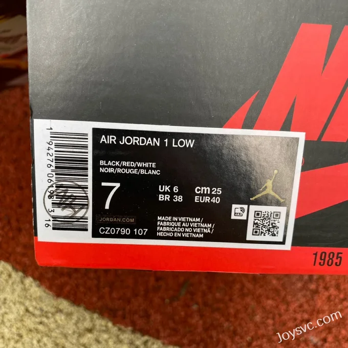 Air Jordan 1 x OFF-WHITE CZ0790-107 Black Toe Low