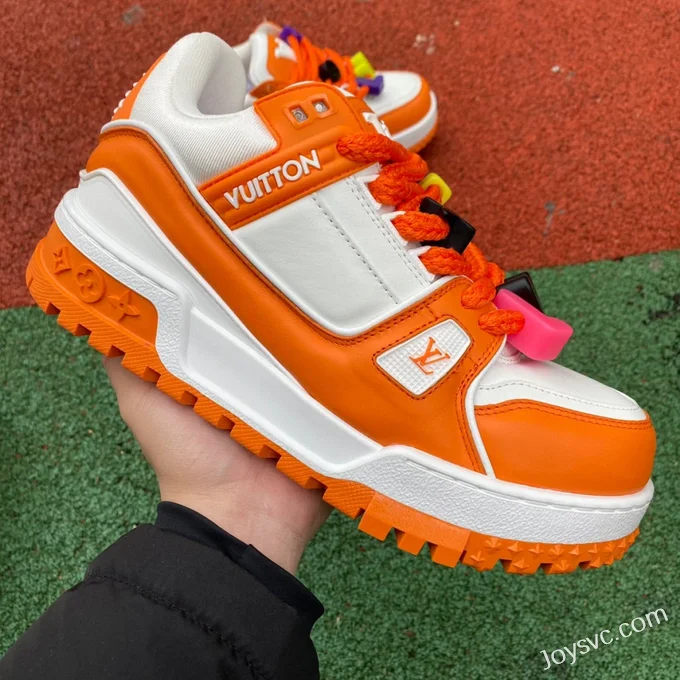 Louis Vuitton Trainer Maxi White Orange Bread Shoes