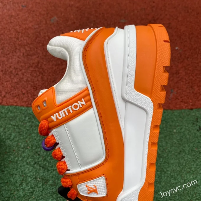 Louis Vuitton Trainer Maxi White Orange Bread Shoes