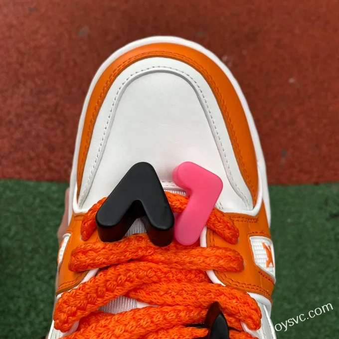 Louis Vuitton Trainer Maxi White Orange Bread Shoes