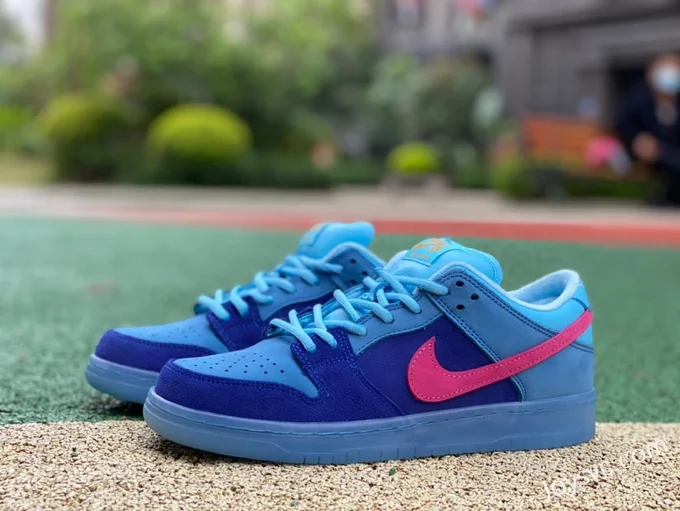 Pure Original Run The Jewels x Nike SB Dunk Low Blue Retro Sneakers DO9404-400