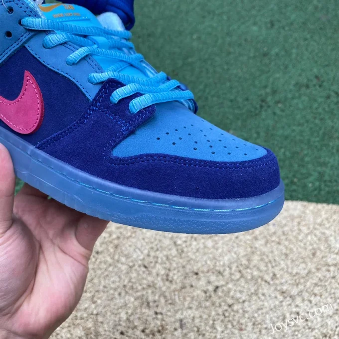 Pure Original Run The Jewels x Nike SB Dunk Low Blue Retro Sneakers DO9404-400