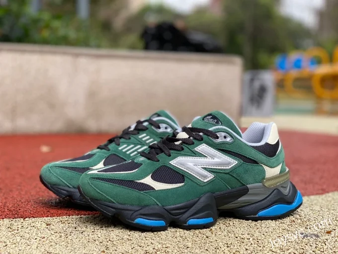 New Balance 9060 Green Black Retro Running Shoes U9060VRA