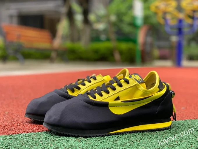 Nike Cortez Clot x Bruce Lee Black Yellow Retro Sneakers DZ3239-001