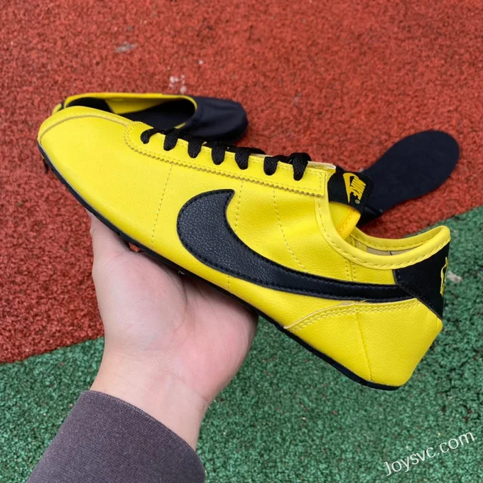 Nike Cortez Clot x Bruce Lee Black Yellow Retro Sneakers DZ3239-001