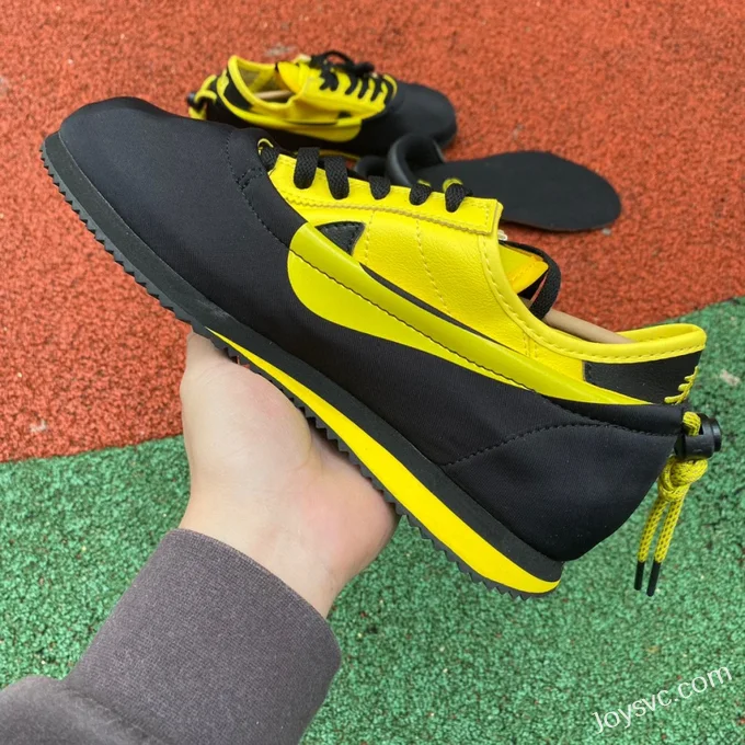 Nike Cortez Clot x Bruce Lee Black Yellow Retro Sneakers DZ3239-001