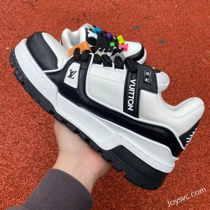 Louis Vuitton Trainer Maxi Black White Dongguan Version