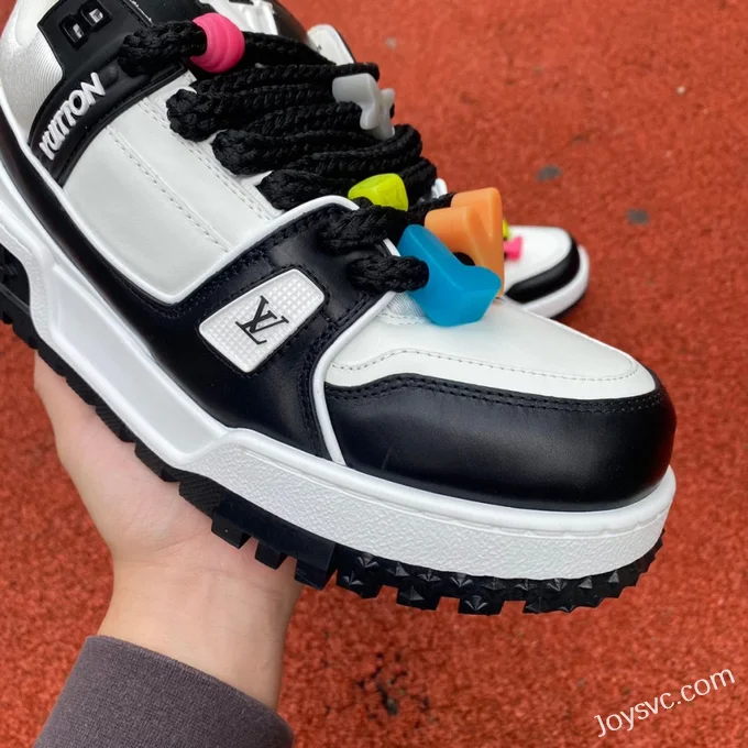 Louis Vuitton Trainer Maxi Black White Dongguan Version