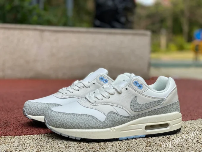 Nike Air Max 1 Safari Grey White Women's Running Shoes FB5059-100