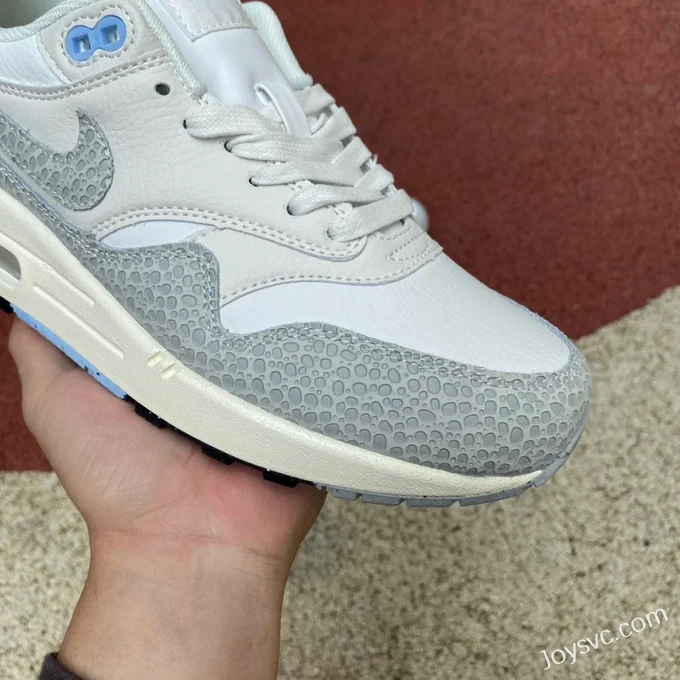 Nike Air Max 1 Safari Grey White Women's Running Shoes FB5059-100