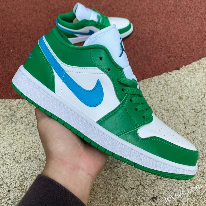 Air Jordan 1 Low DC0774-304 White Green Blue Retro