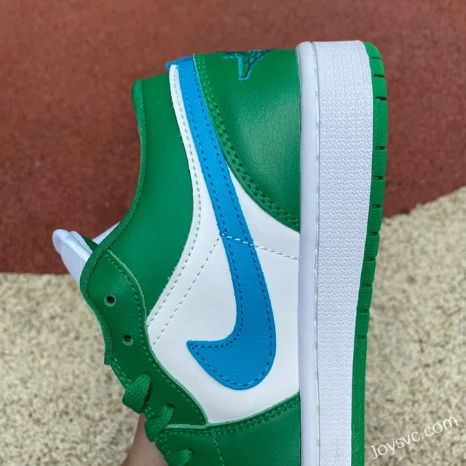 Air Jordan 1 Low DC0774-304 White Green Blue Retro