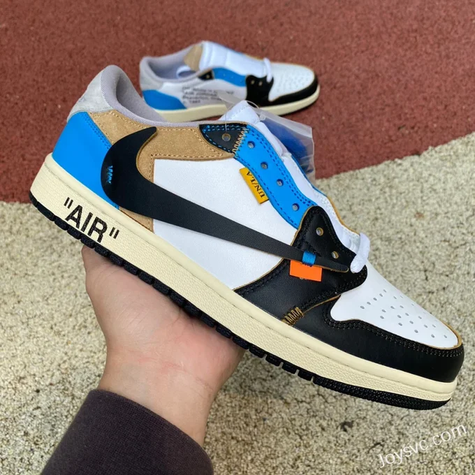 Air Jordan 1 x OFF-WHITE CZ0790-108 Black Toe Low