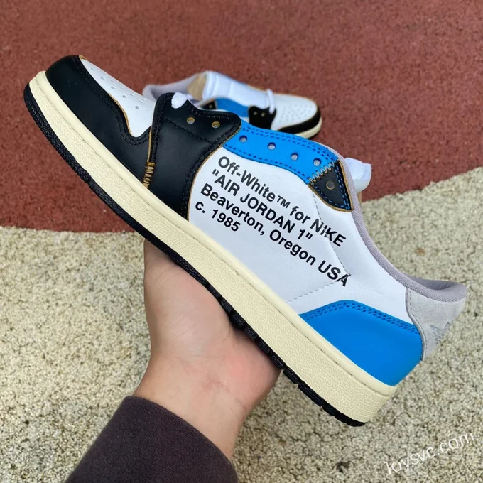 Air Jordan 1 x OFF-WHITE CZ0790-108 Black Toe Low