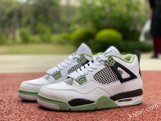 Air Jordan 4 AQ9129-103 White Green Black