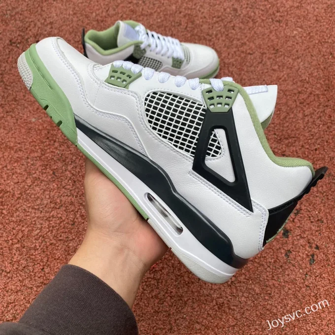 Air Jordan 4 AQ9129-103 White Green Black