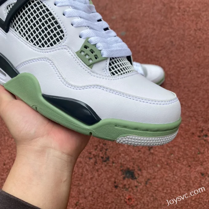 Air Jordan 4 AQ9129-103 White Green Black