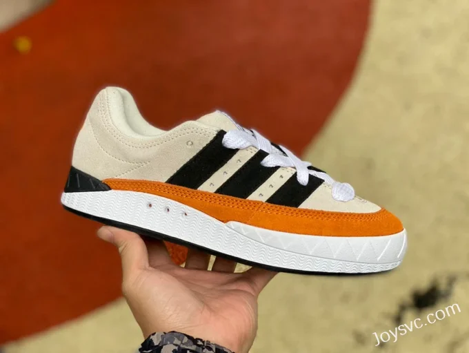 NEIGHBORHOOD x Adidas Adimatic Beige Orange Retro Sneakers HP9916