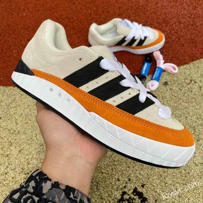 NEIGHBORHOOD x Adidas Adimatic Beige Orange Retro Sneakers HP9916