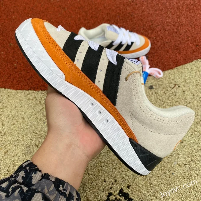 NEIGHBORHOOD x Adidas Adimatic Beige Orange Retro Sneakers HP9916