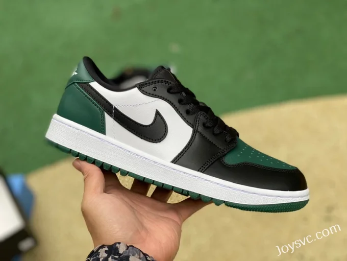 Air Jordan 1 Low Golf DD9315-107 Black White Green Retro