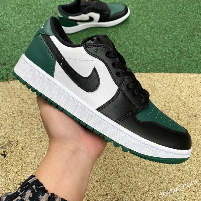 Air Jordan 1 Low Golf DD9315-107 Black White Green Retro