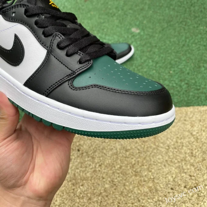 Air Jordan 1 Low Golf DD9315-107 Black White Green Retro