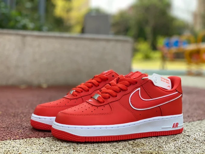 Nike Air Force 1 Low AF1 Orange Low-Top Casual Sneakers DV0788-600