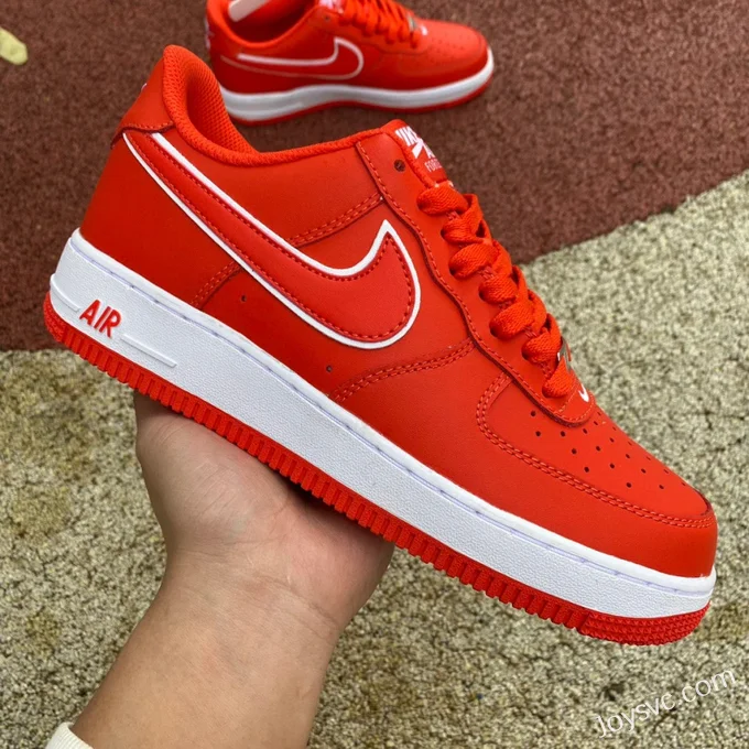 Nike Air Force 1 Low AF1 Orange Low-Top Casual Sneakers DV0788-600