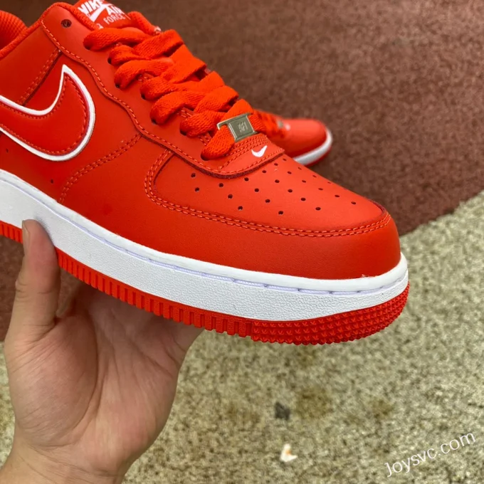 Nike Air Force 1 Low AF1 Orange Low-Top Casual Sneakers DV0788-600